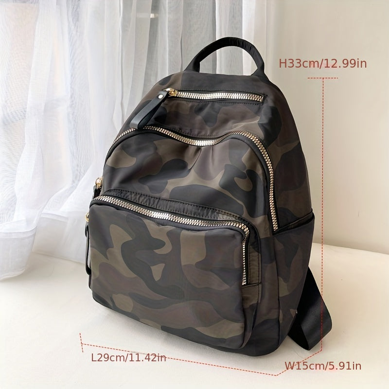 Versatile Camo Backpack Rucksack Lightweight Water Resistant