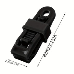 12pcs Awning Clamp Set Tent Snaps Hangers Camping Clips Tent Tighten Lock Grip