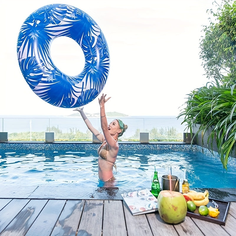 Tropical Paradise Pool Float for Adults - Large Inflatable Ring