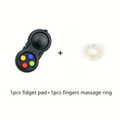 Fidget Pad Toy Finger Massager Ring Stress Relief Sensory Portable Fidget Toy