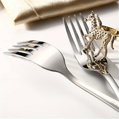 12pcs Stainless Steel Salad Fruit Fork Modern Tableware