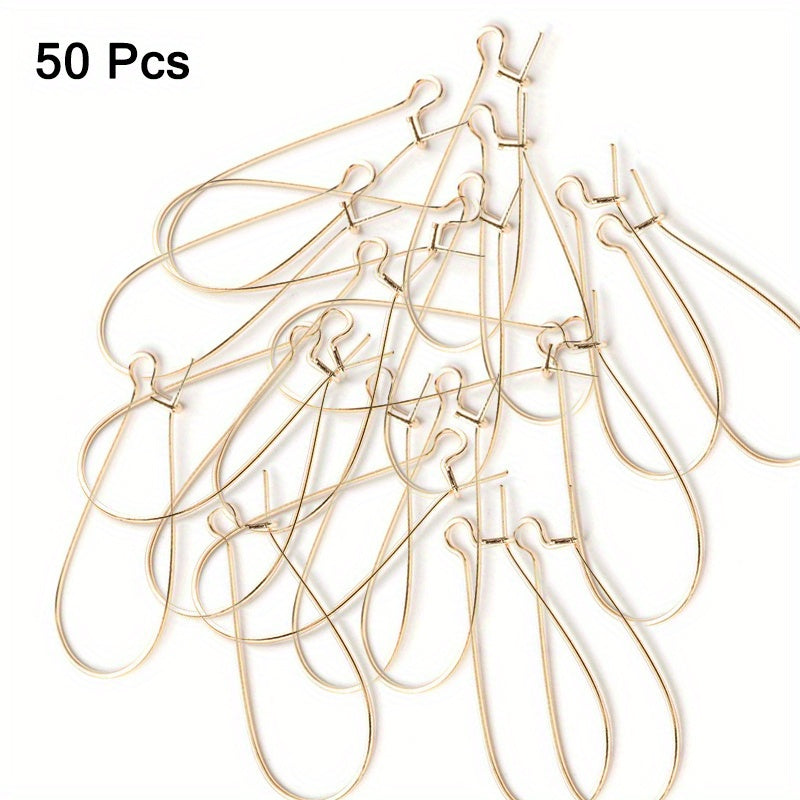 50 Stainless Steel Ear Wire Hooks Earring French Style Lever H