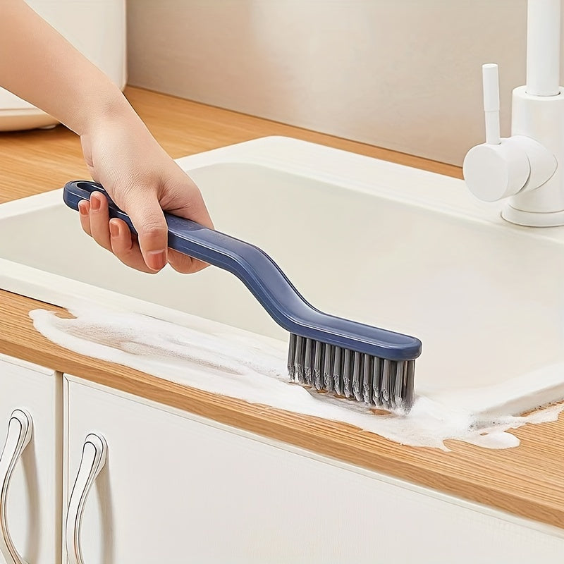 V-shaped Crevice Brush 2 in 1 Bathroom Short Handle Floor Brush