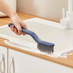 V-shaped Crevice Brush 2 in 1 Bathroom Short Handle Floor Brush