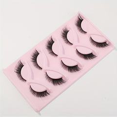 5 Pairs Cat Eye False Eyelashes Fox Eye Lashes Natural Look