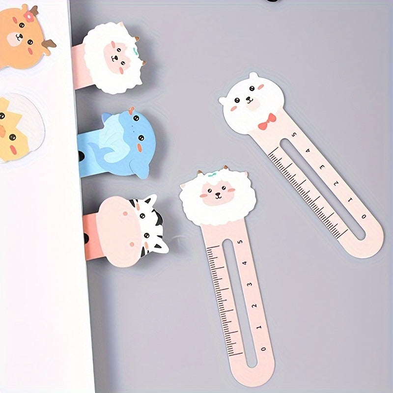 50pcs Animals Bookmarks Ruler Assorted Styles Teacher Prizes Book Markers