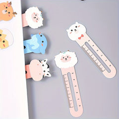 50pcs Animals Bookmarks Ruler Assorted Styles Teacher Prizes Book Markers