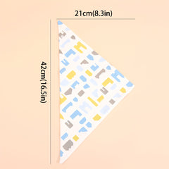 3pcs Baby Bibs Cotton Drooling Scarf Burp Cloths Bandana Bibs