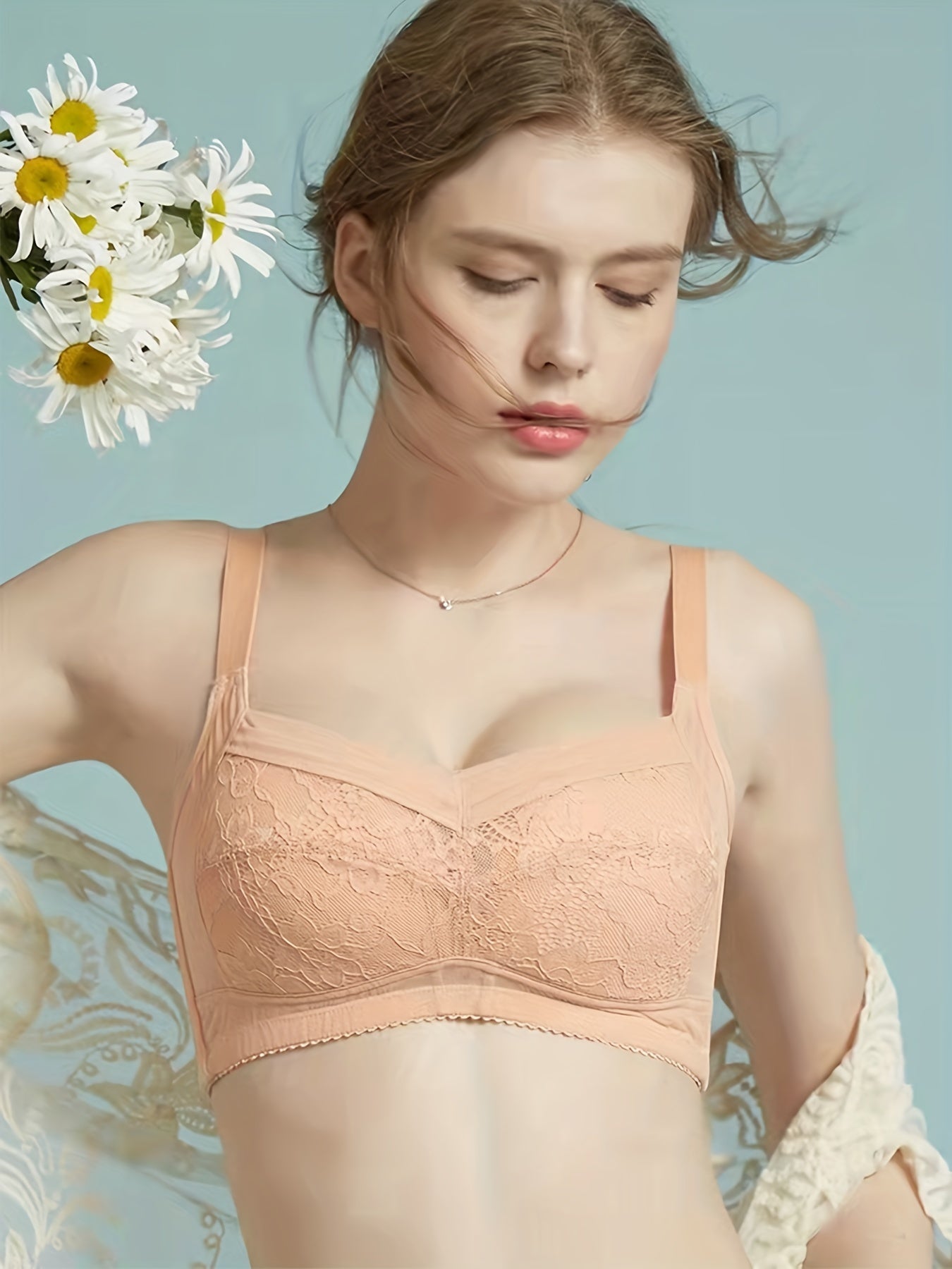 Lace Wireless Bra for Women Comfortable Intimates