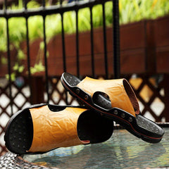 Men's Open Toe Slides Summer Sandals Non Slip