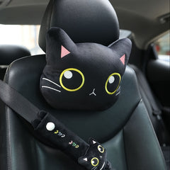 Car Cat Headrest Neck Pillow Cartoon Cushion Waist Neck Pillow