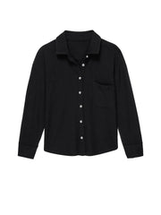  Women's Solid Long Sleeve Shirt & Pants Outfit Set
