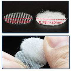1000pcs 500pairs 20mm Clear Sticky Back Hook And Loop Tapes