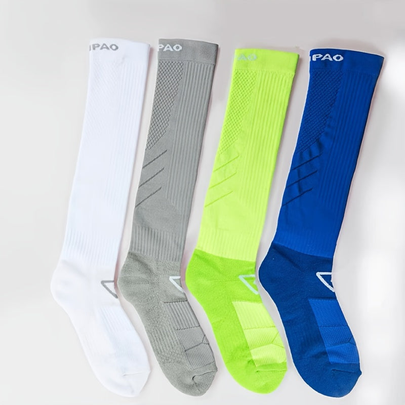 Men's Calf Sport Socks Nylon Blend Breathable Sweat Absorbing Socks