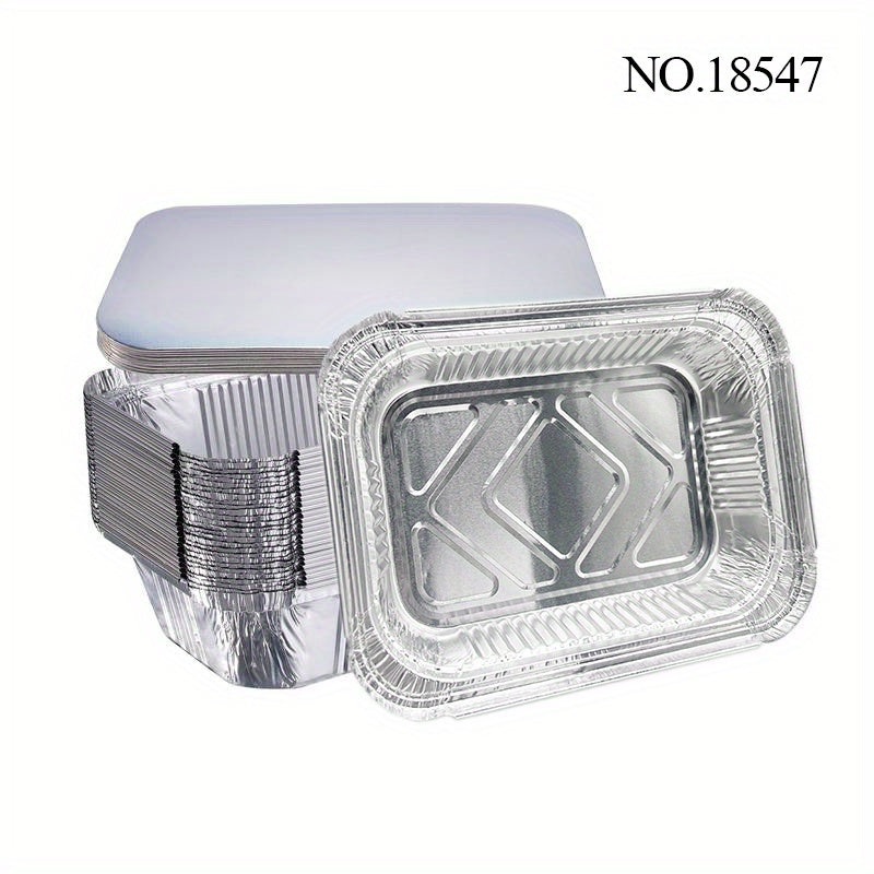 20pcs Disposable Foil Baking Trays for Cakes Brownies Breads Meatloaf Lasagna