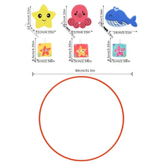 Kids' Underwater Floating Toy Set with 27 Pieces