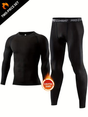 Men's Long Sleeve Compression Set for Sportswear