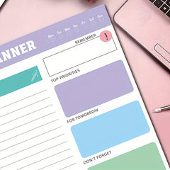 Daily Planner To Do Notes Water Reminder Time