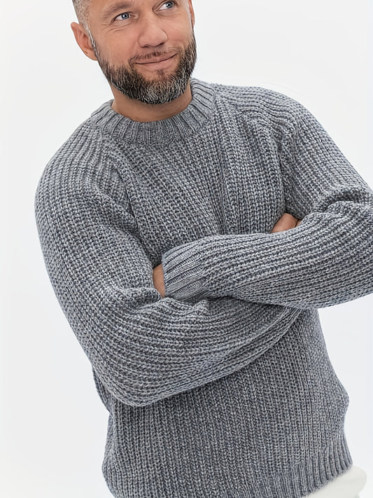 Men's Thermal Knitted Pullover Sweater