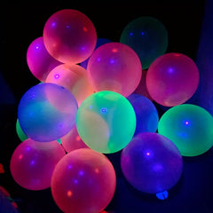 10pcs Bright Fluorescent Birthday Balloons for Party Decorations