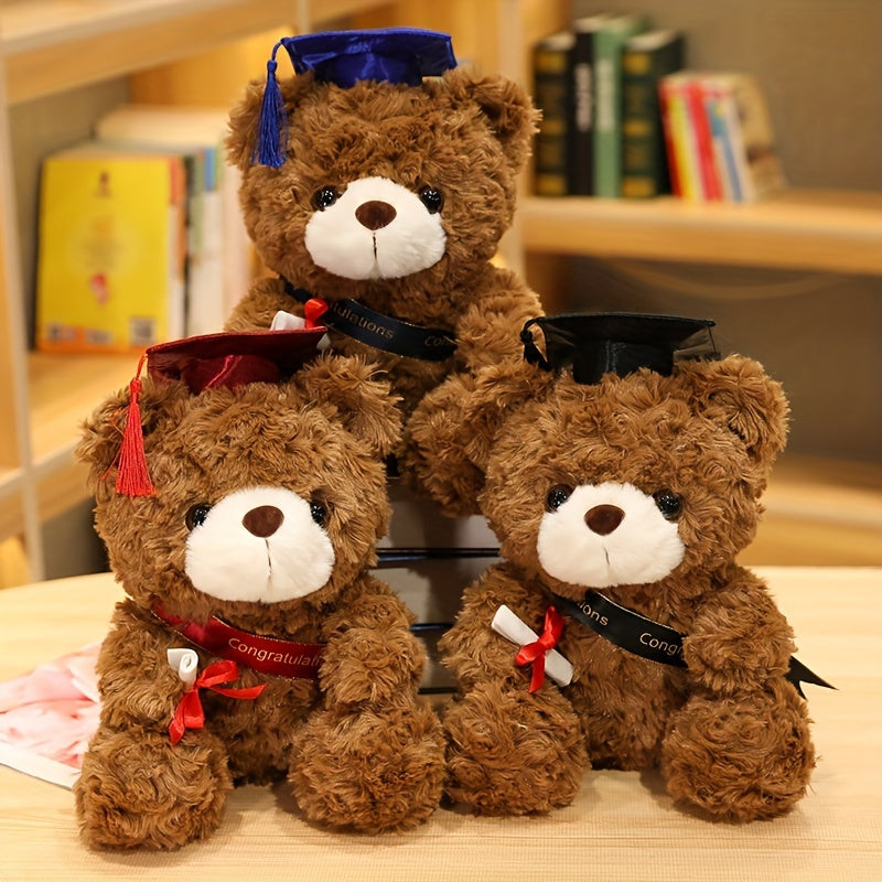 Graduation Bear Doll 9.1in Two Colors Halloween Thanksgiving Christmas Gift