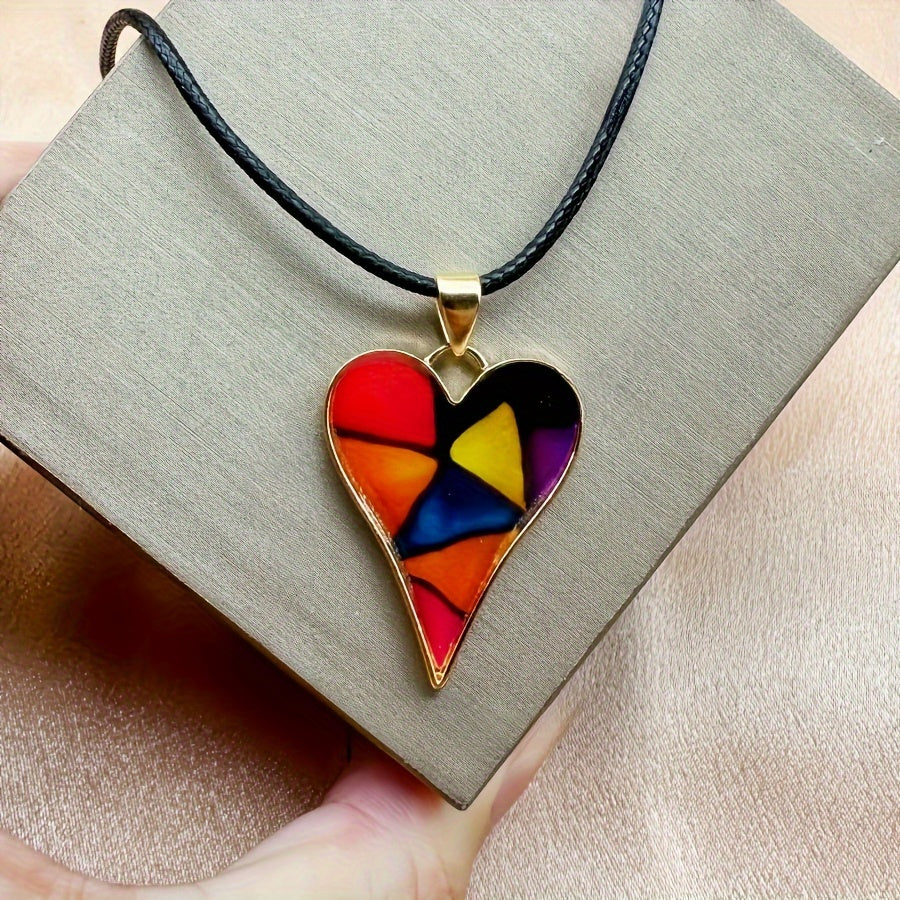 Stylish Colorful Love Necklace for Women