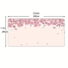 Sakura Mouse Pad Non Slip Rubber Base Desk Mat 300x700x2mm Thick Large Table Pad