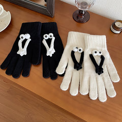Creative Funny 3D Magnetic Split Finger Gloves Touch Screen Compatible