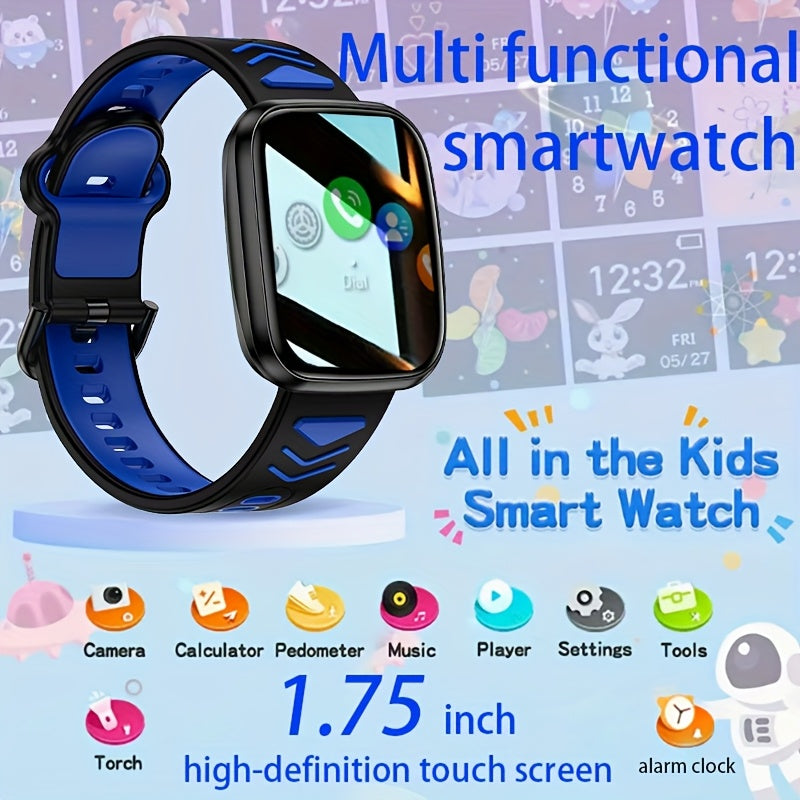 Kids Smart Watch with Wireless Calling Music Player LED Flashlight