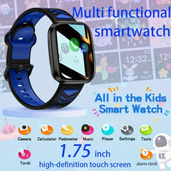 Kids Smart Watch with Wireless Calling Music Player LED Flashlight