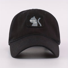 Cat Baseball Cap Label Patch Cotton Dad Hats Adjustable Couple Sun Hats