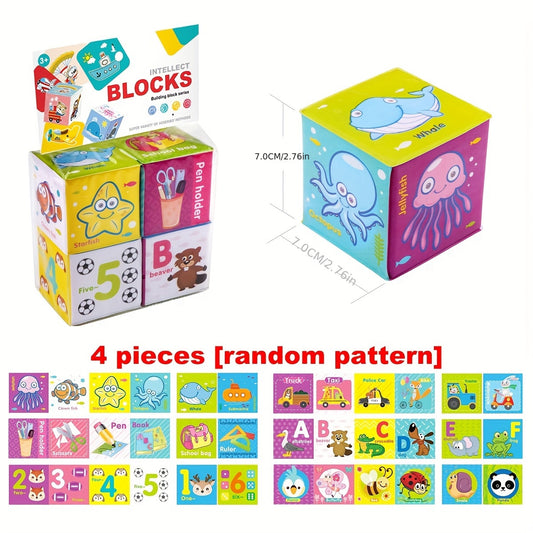 Soft Stacking Blocks Sensory Stacking Fun for Babies Set of 4