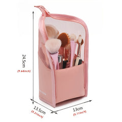 Large Waterproof Cosmetic Bag Portable Makeup Brush Organizer