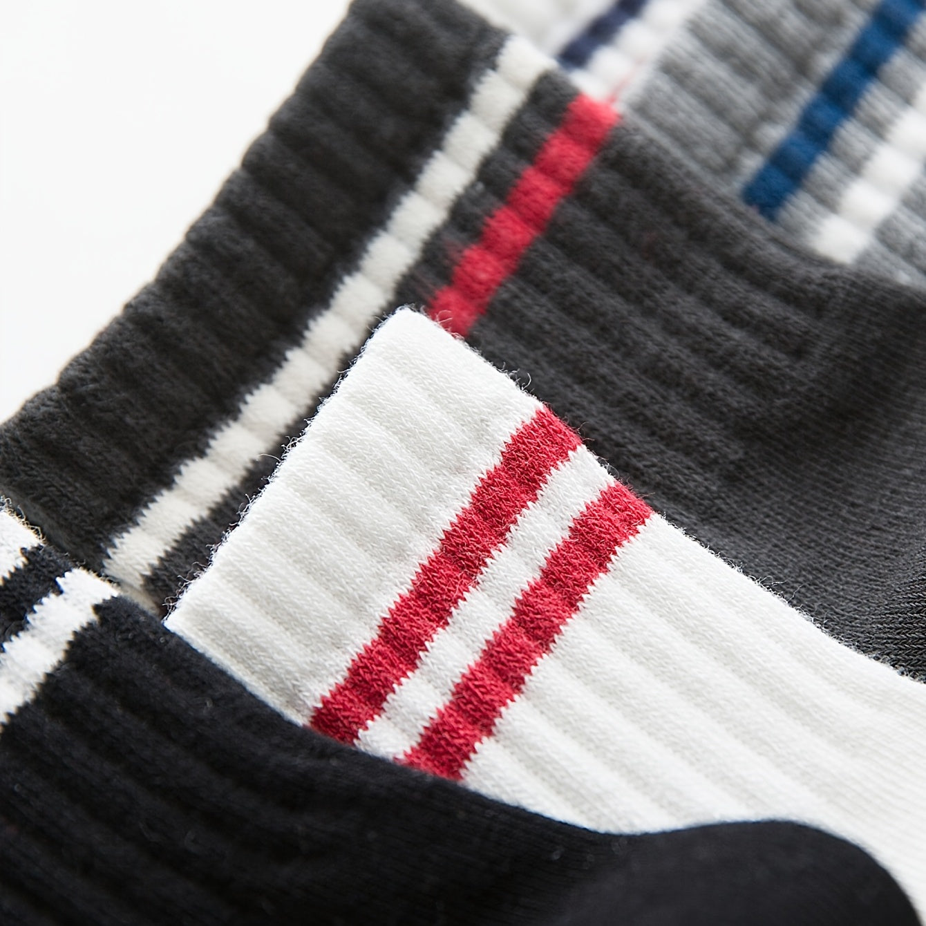 Striped Trim Socks Casual Sports Socks Women's Stockings