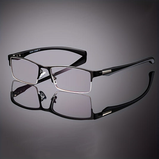 Light Blocking Reading Glasses Rectangle TR90 Anti Eyestrain Presbyopic
