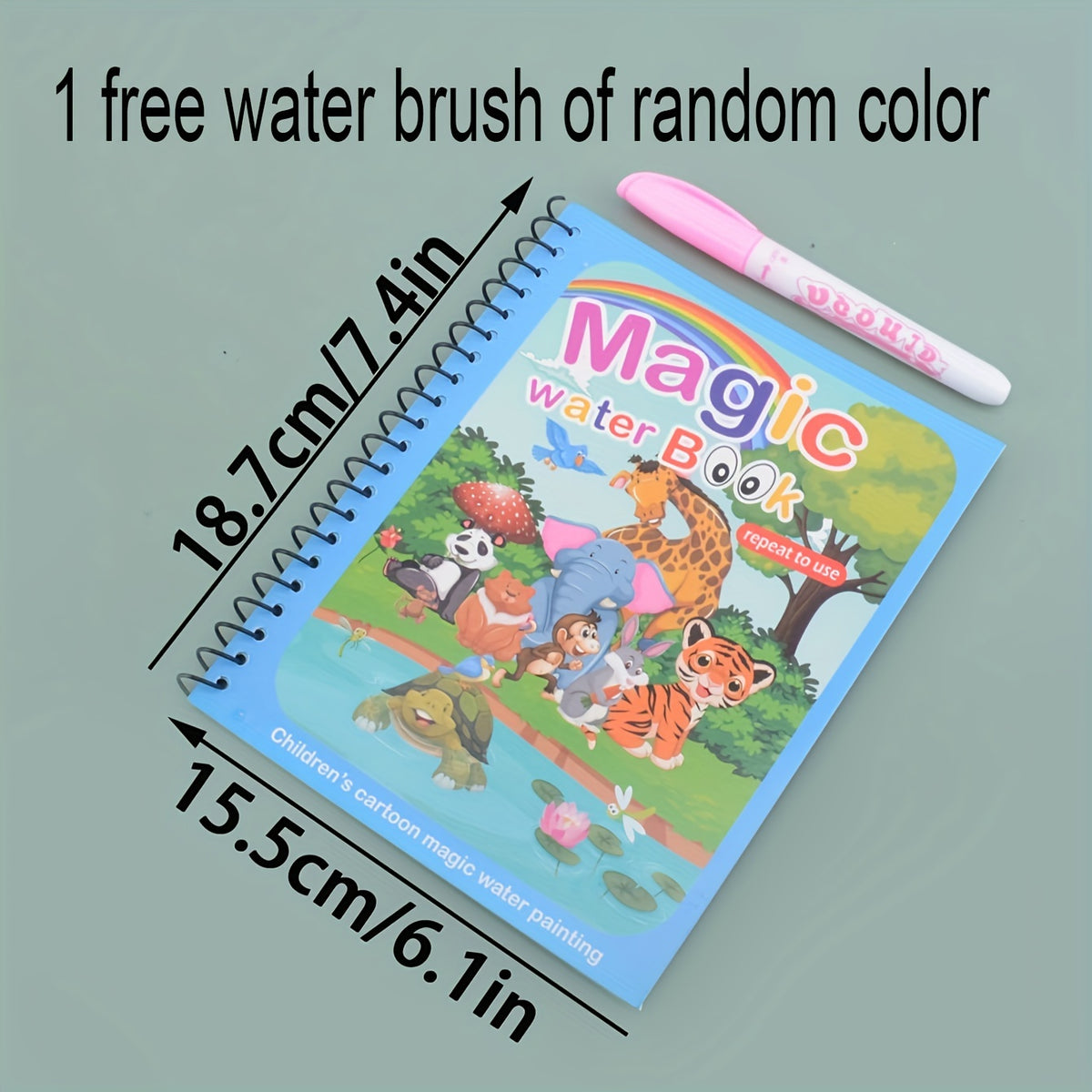 Water Painting Book Cartoon Graffiti Magical Self-disappearing
