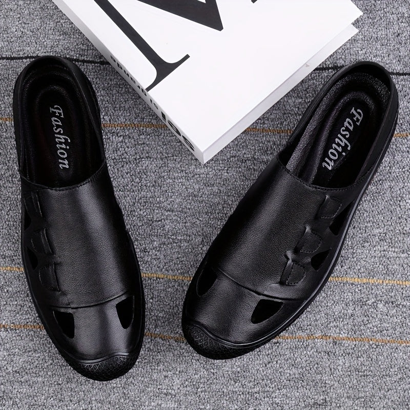 Men's Cut Out Slip On Loafers Casual Walking Shoes