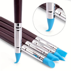 5pcs DIY Soft Pottery Clay Tools Sculpting Cake Oils Engraving Rubber Craft Pen