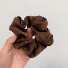 Large Size Solid Hair Ring Polyester Headwear Decorative Hair Accessory