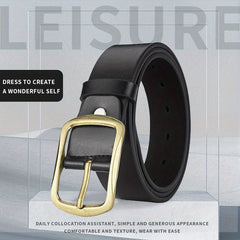 Men's Casual PU Leather Belt for Jeans & Pants