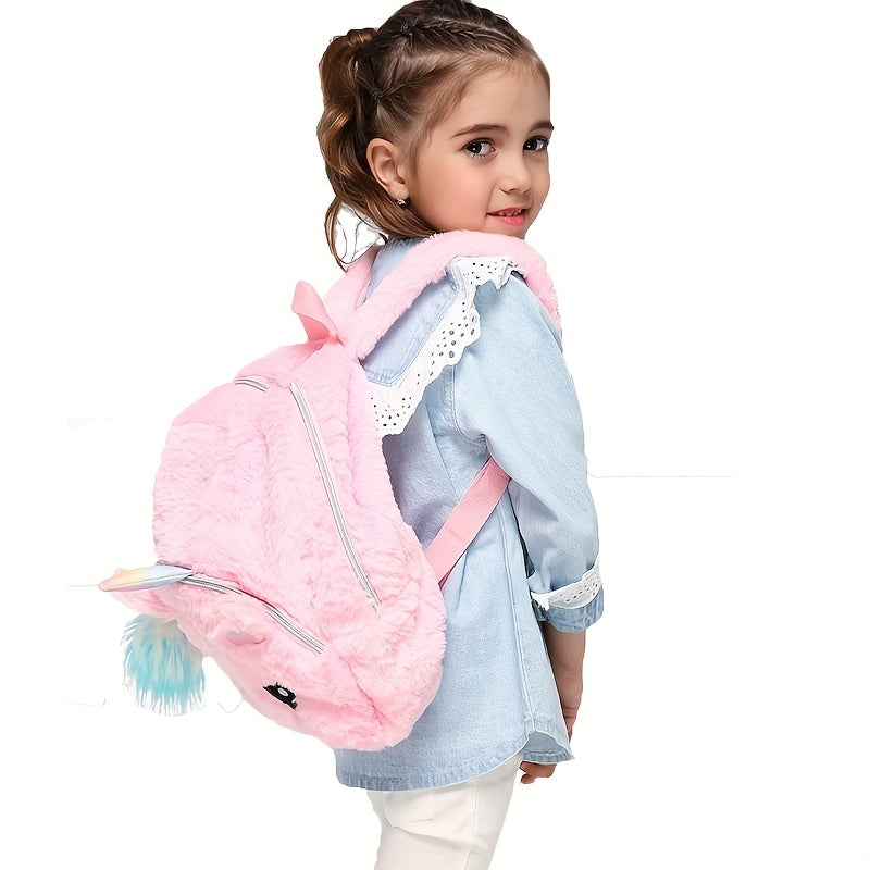 European Unicorn Plush Backpack for Toddlers