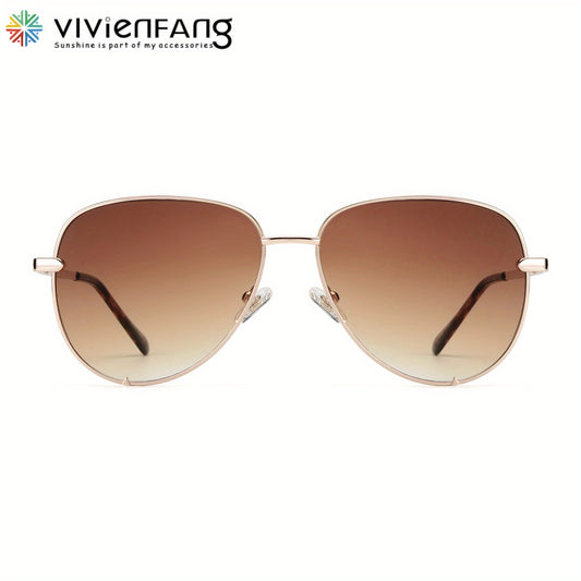 VIVIENFANG Men's Vintage Oversized Aviator Sunglasses