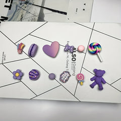 Purple Y2K Charms For Clogs Sandals Girls Ladies