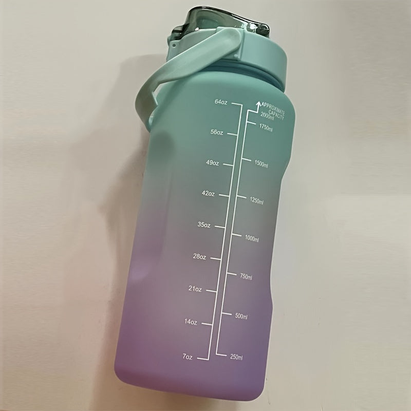 Gradient Water Bottle 26oz Sports Cup Portable Drinkware for Outdoor Activities