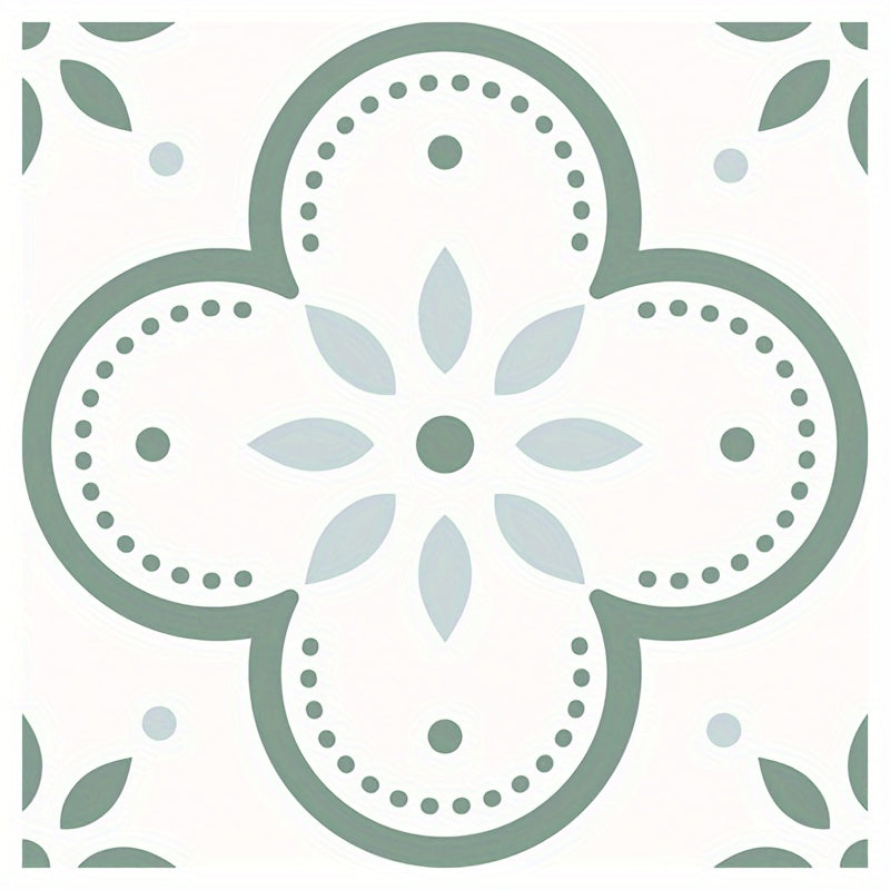 10pcs Peel And Stick Vinyl Floor Tile Sticker - Waterproof & Heat Resistant