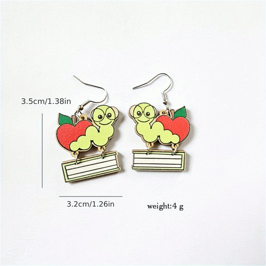 Sunflower Scales Earrings - Perfect for School & Graduation