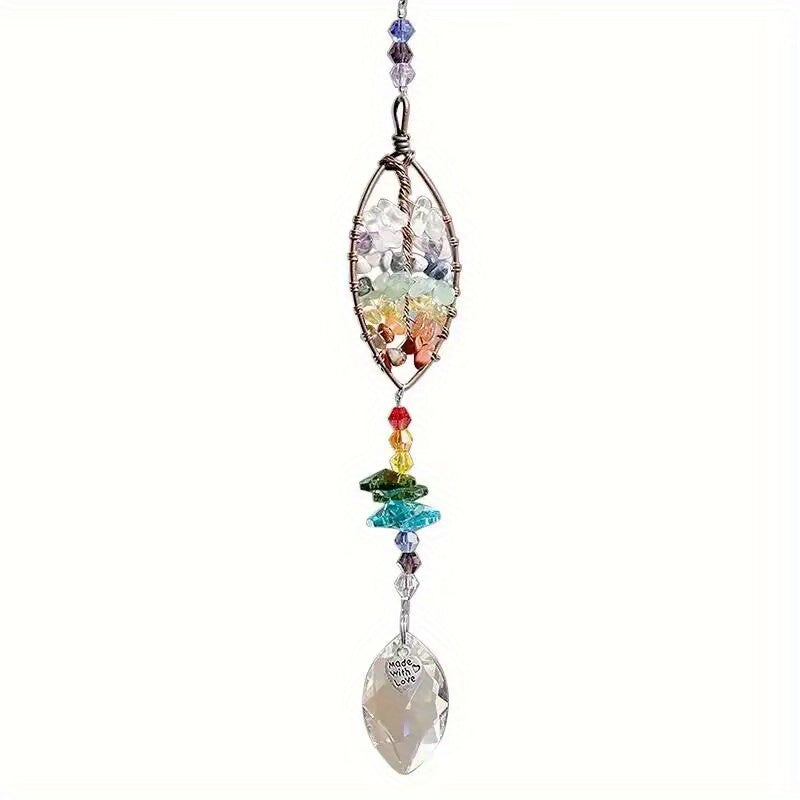 Crystal Tree Of Life Sun Catcher with Prisms