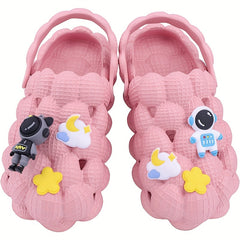 Boys Cartoon Astronaut Bubble Slides Non slip Sandals