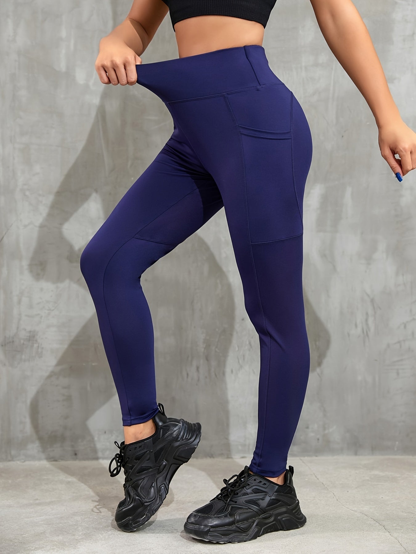 High Waist Yoga Leggings with Pockets Slimming Activewear
