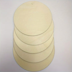 5pcs Unfinished Wooden Circles Round For Crafts 20-32 cm
